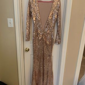 Champagne Sequin dress